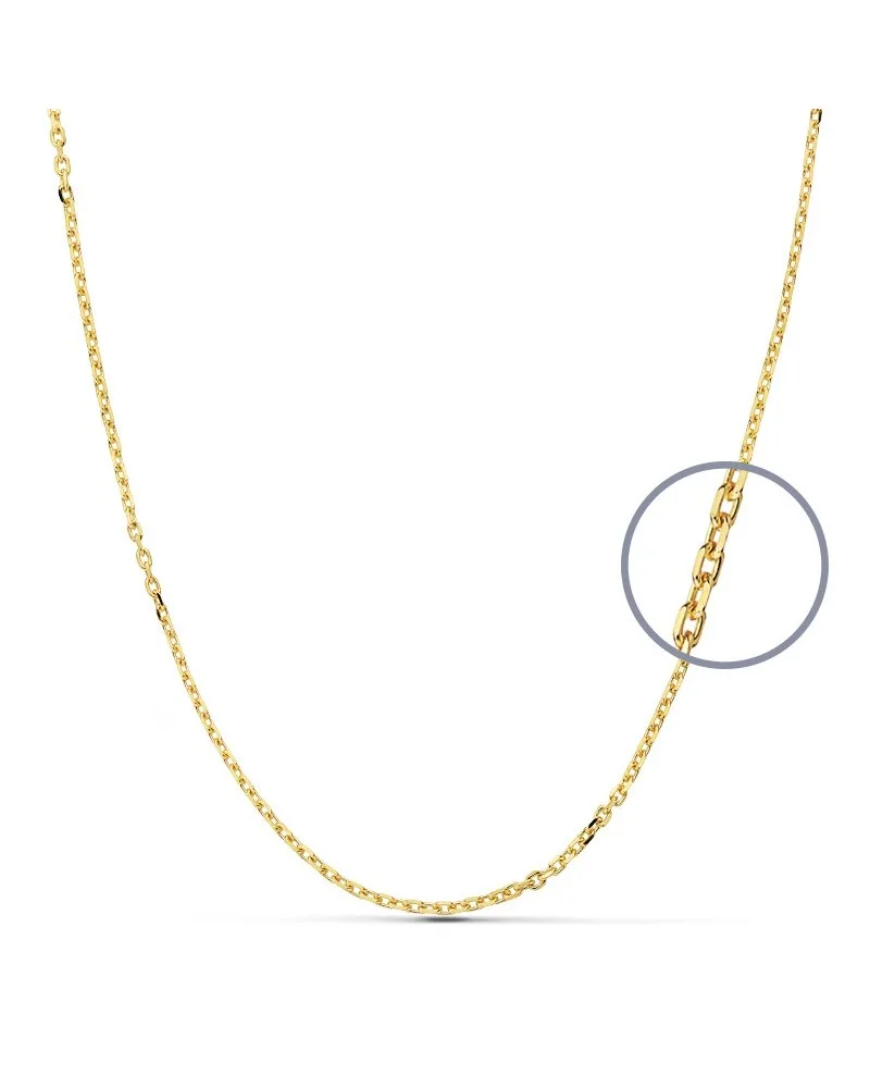 Cadena oro 9k forzada amarillo 1,5 mm 45cm