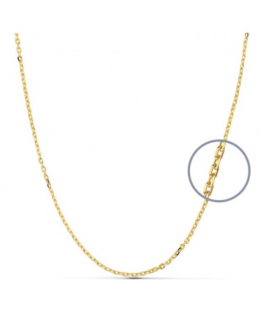 Cadena oro 9k forzada amarillo 50 cm