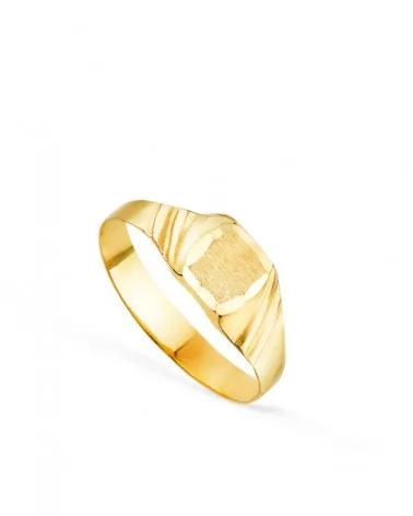 Sello oro 9k amarillo bebé grabado hueco 5x4,5mm