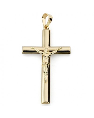 Cruz oro 9k Cristo amarillo 34x20mm
