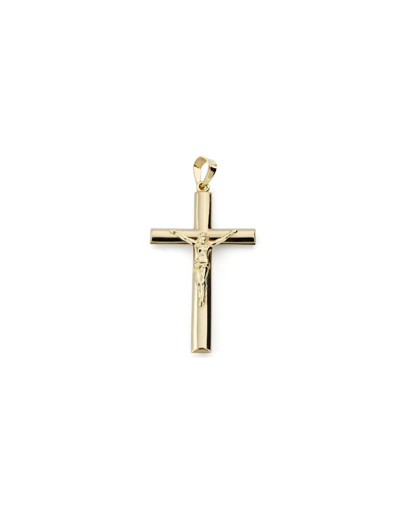 Cruz oro 9k Cristo amarillo 34x20mm