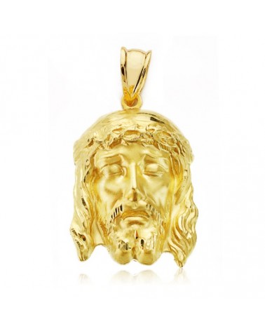 Medalla Cristo oro 9k amarillo Buena Muerte 27x18 mm