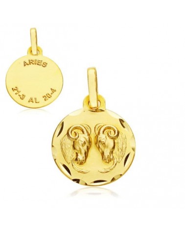 Colgante horóscopo Aries oro 9k amarillo 13mm