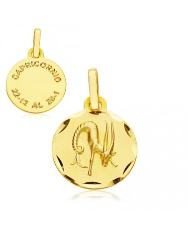 Colgante horóscopo Capricornio oro 9k 13mm