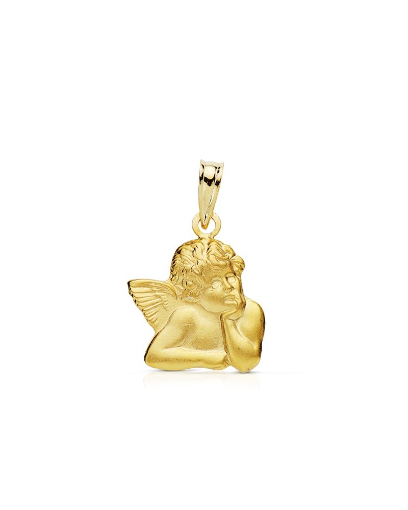 Colgante oro 9k ángel silueta 16x14 mm