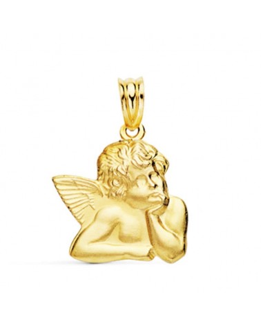 Medalla oro 9k angelito burlón 20x17 mm