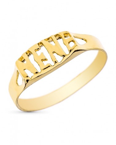 Sello oro amarillo 9k NENE bebé peso aproximado 0,5 gramos