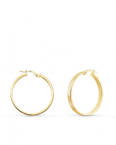Aros oro 9k amarillo greca 28 mm