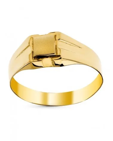 Sello oro 9k amarillo tallado bebé 3,5x3,5mm