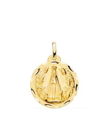 Medalla oro 9k Virgen Nuestra Señora de Begoña 20mm