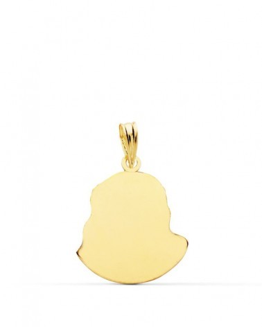 Colgante Cristo oro 9k cabeza Murillo 20x16 mm