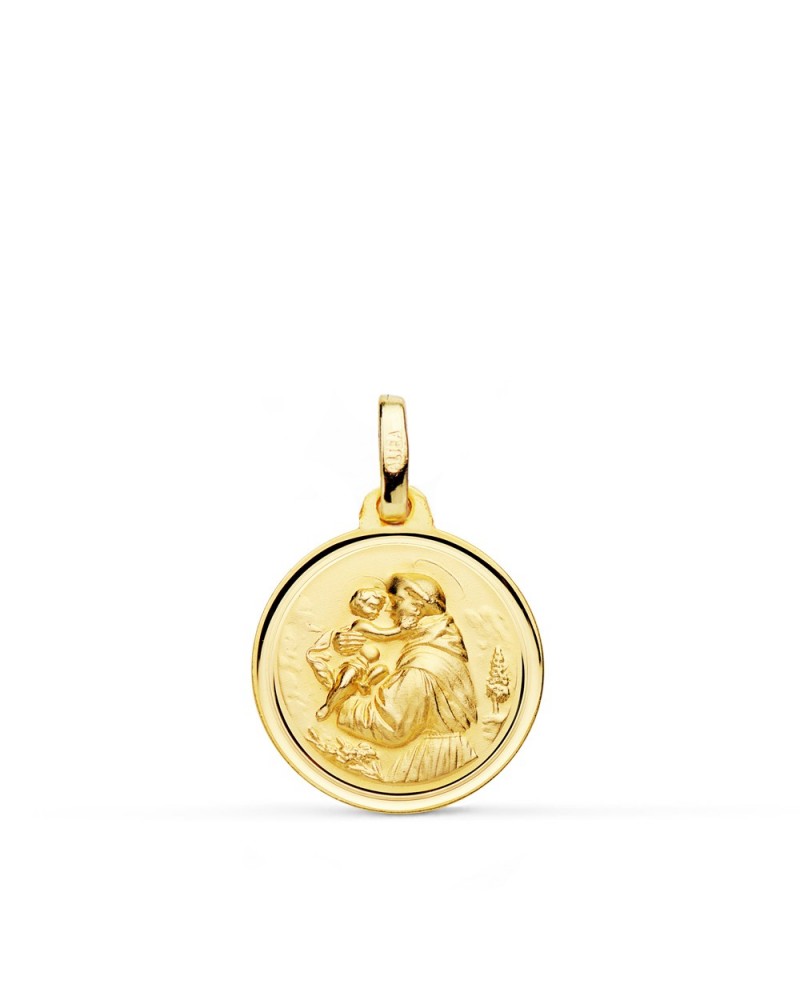 Medalla oro 9k amarillo San Antonio 16mm