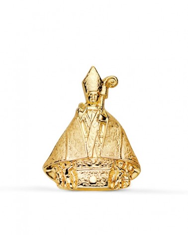 Medalla San Fermín oro 18k amarillo 22x16 mm
