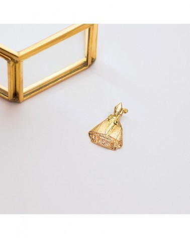 Medalla San Fermín oro 18k amarillo 22x16 mm