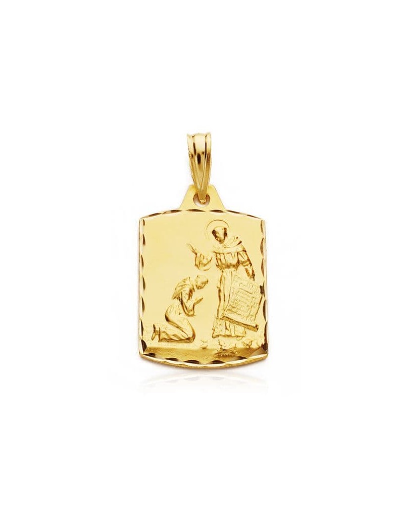 Medalla oro 18k San Francisco de Asís 20x14 mm