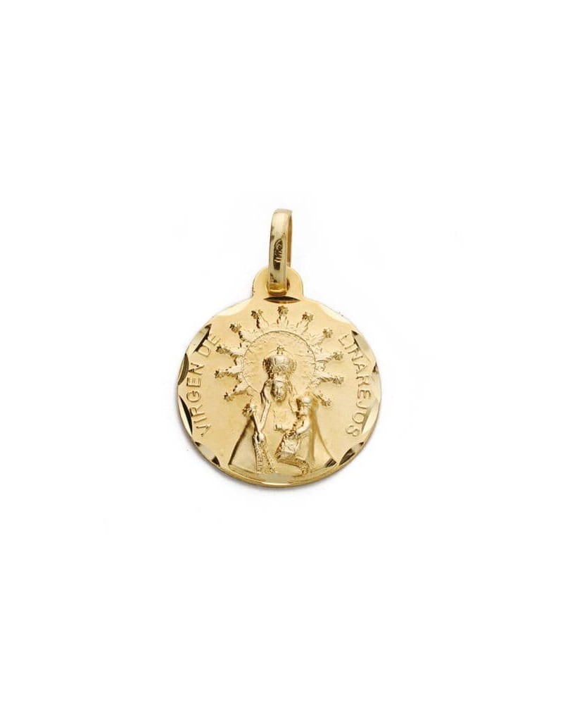 Medalla oro 18k Virgen de Linarejos 16 mm