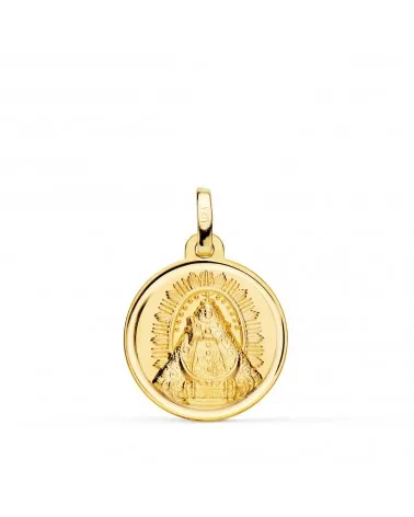 Medalla oro 18k Virgen de las Nieves 18mm