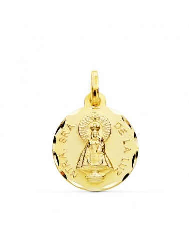 Medalla oro 18k Virgen Nuestra Señora de la Luz 16mm