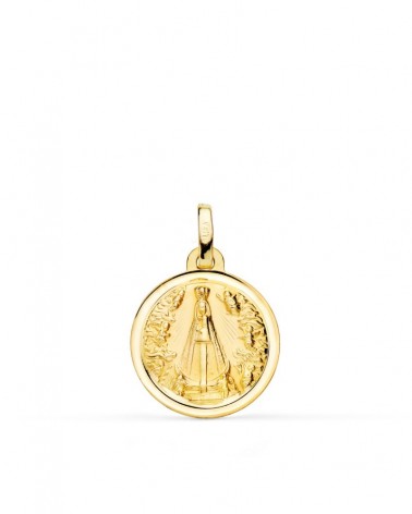 Medalla oro 18k Virgen Nuestra Señora de Begoña 16mm