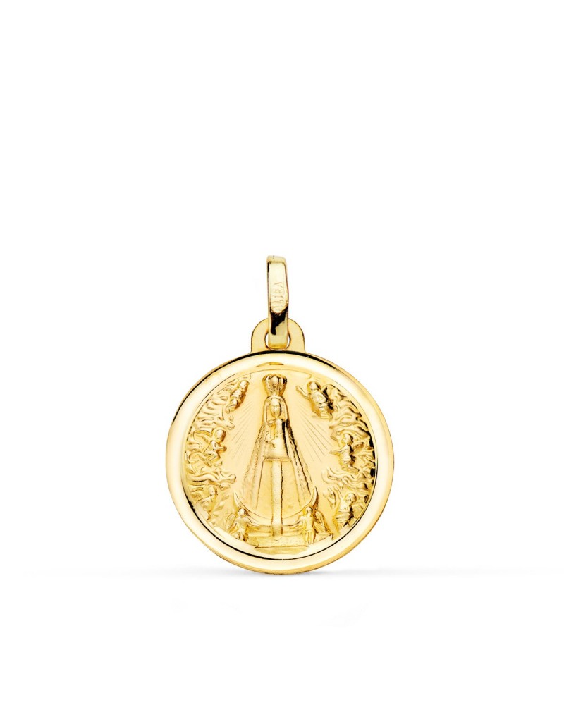 Medalla oro 18k Virgen Nuestra Señora de Begoña 18mm