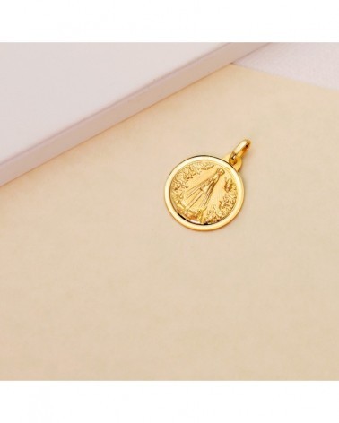Medalla oro 18k Virgen Nuestra Señora de Begoña 18mm