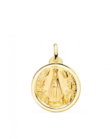 Medalla oro 18k Virgen Nuestra Señora de Begoña 20mm