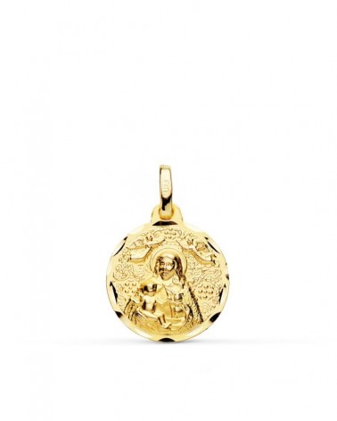 Medalla oro 18k Virgen de la Cinta 16mm