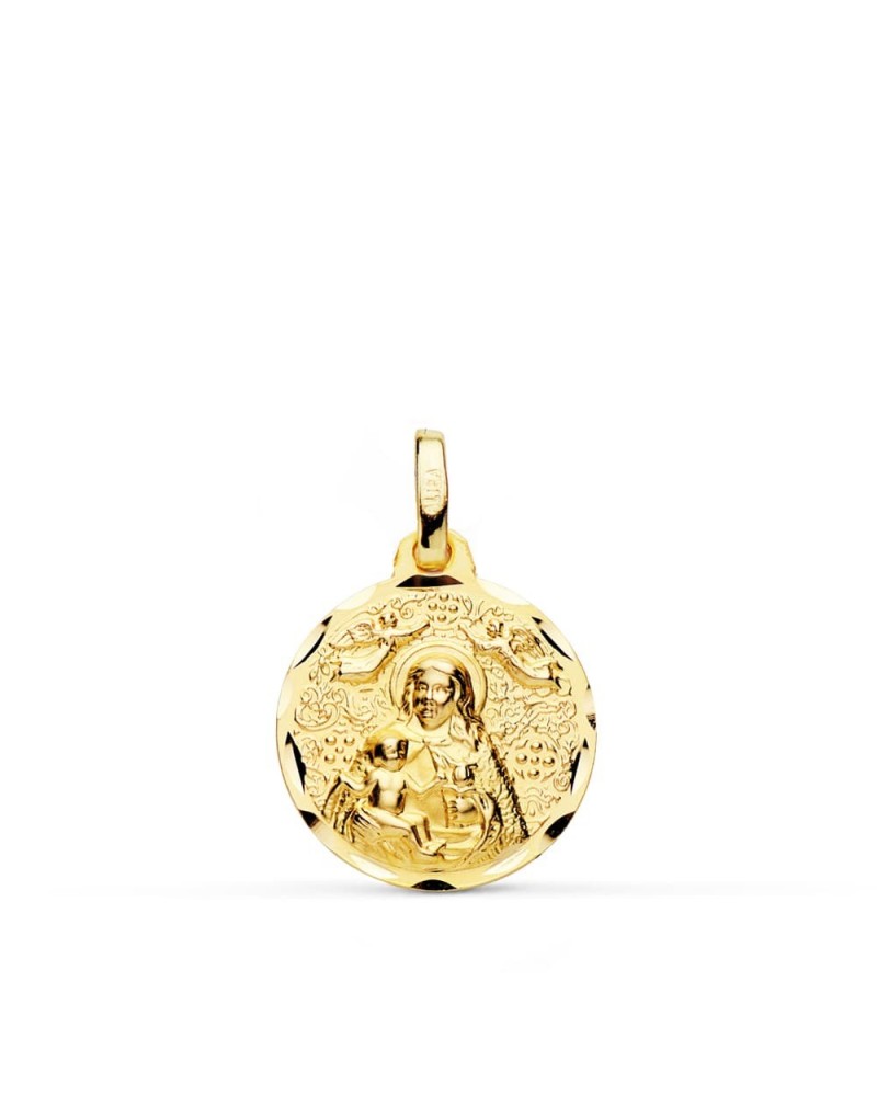 Medalla oro 18k Virgen de la Cinta 16mm