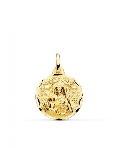 Medalla oro 18k Virgen de la Cinta 18mm