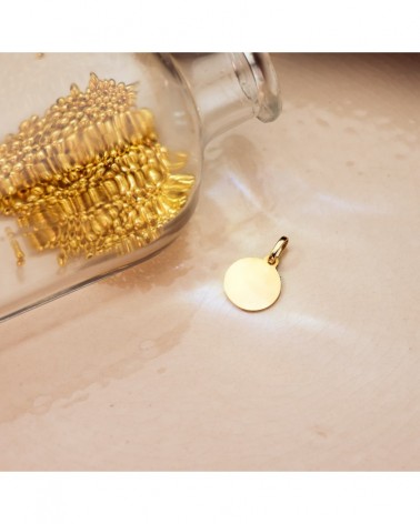 Medalla oro 18k Virgen del Perpetuo Socorro 12mm