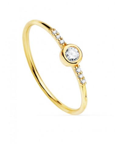 Sortija oro amarillo 18k diamante laboratorio 3mm