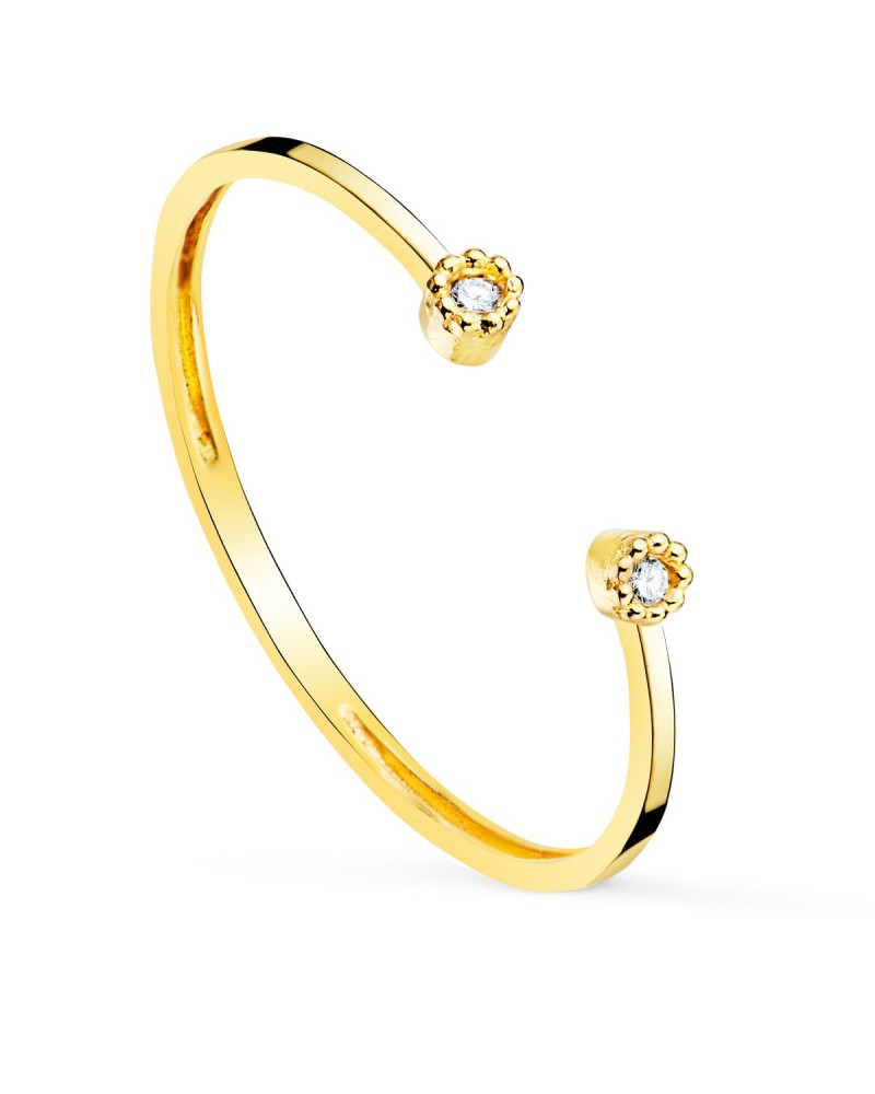 Sortija de oro amarillo de 18k