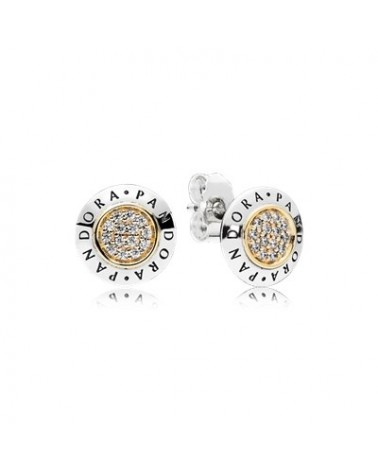 PANDORA LOGO EARRINGS 296230CZ