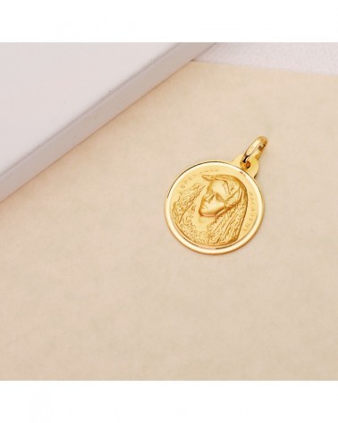 Medalla oro 18k Virgen Macarena 20mm