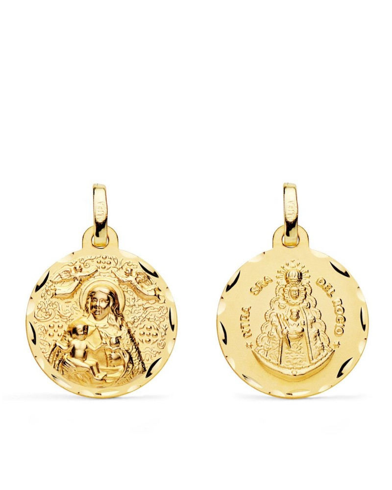 Escapulario oro 18k Virgen de la Cinta y Virgen del Rocío