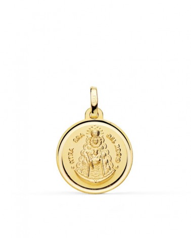 Medalla oro 18k Virgen del Rocío 18mm