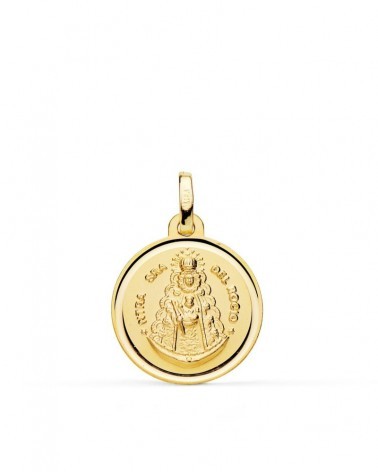 Medalla oro 18k Virgen del Rocío 18mm
