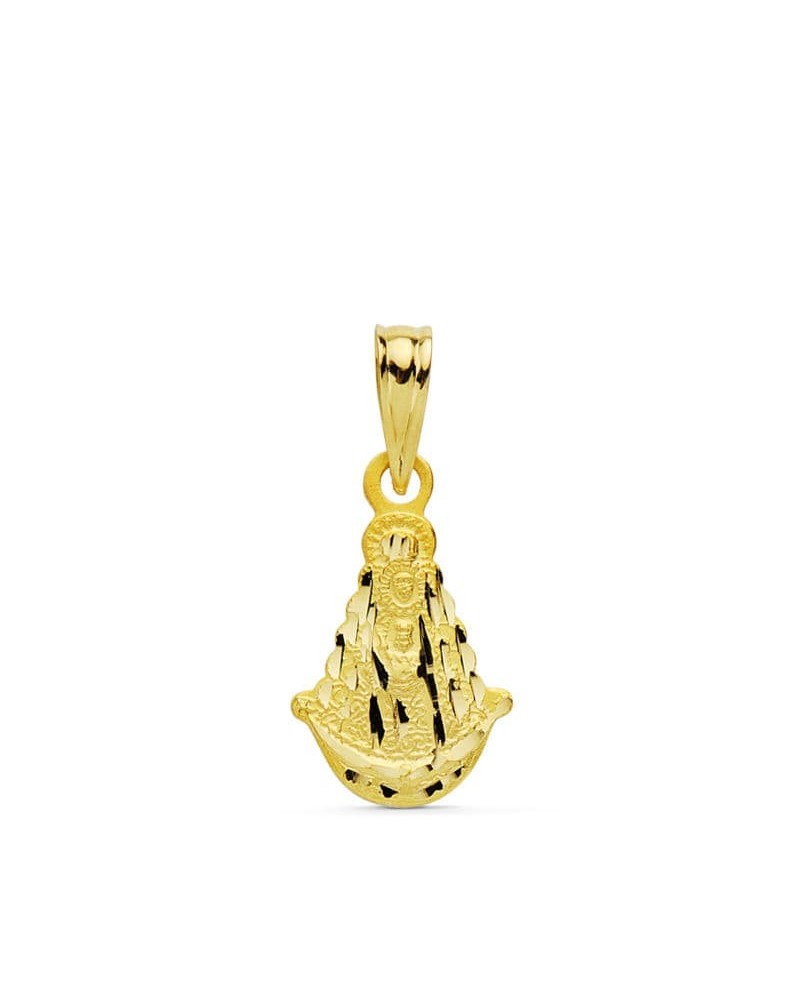 Medalla oro 18k Virgen del Rocío 15x10mm