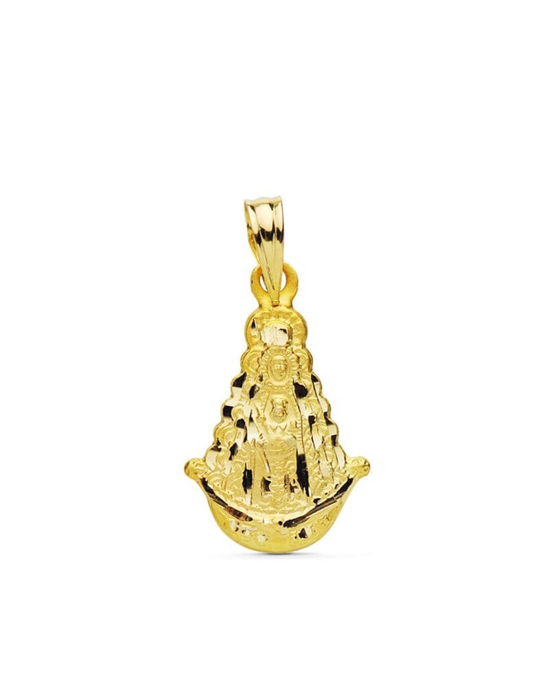 Medalla oro 18k Virgen del Rocío 20x15 mm
