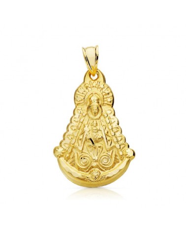 Medalla Virgen del Rocío oro 18k 30x20mm