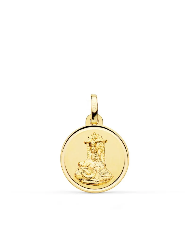 Medalla oro 18k Virgen de las Angustias 16mm