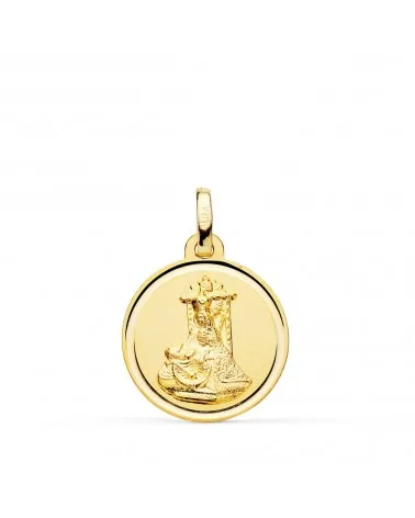 Medalla oro 18k Virgen de las Angustias 18mm