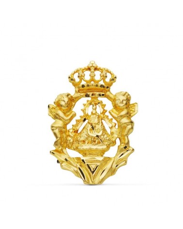 Medalla Virgen de la Cabeza oro 18k escudo 27x20mm