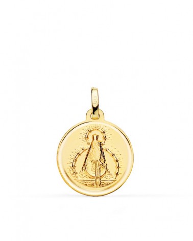 Medalla oro 18k Virgen de la Cabeza 18mm