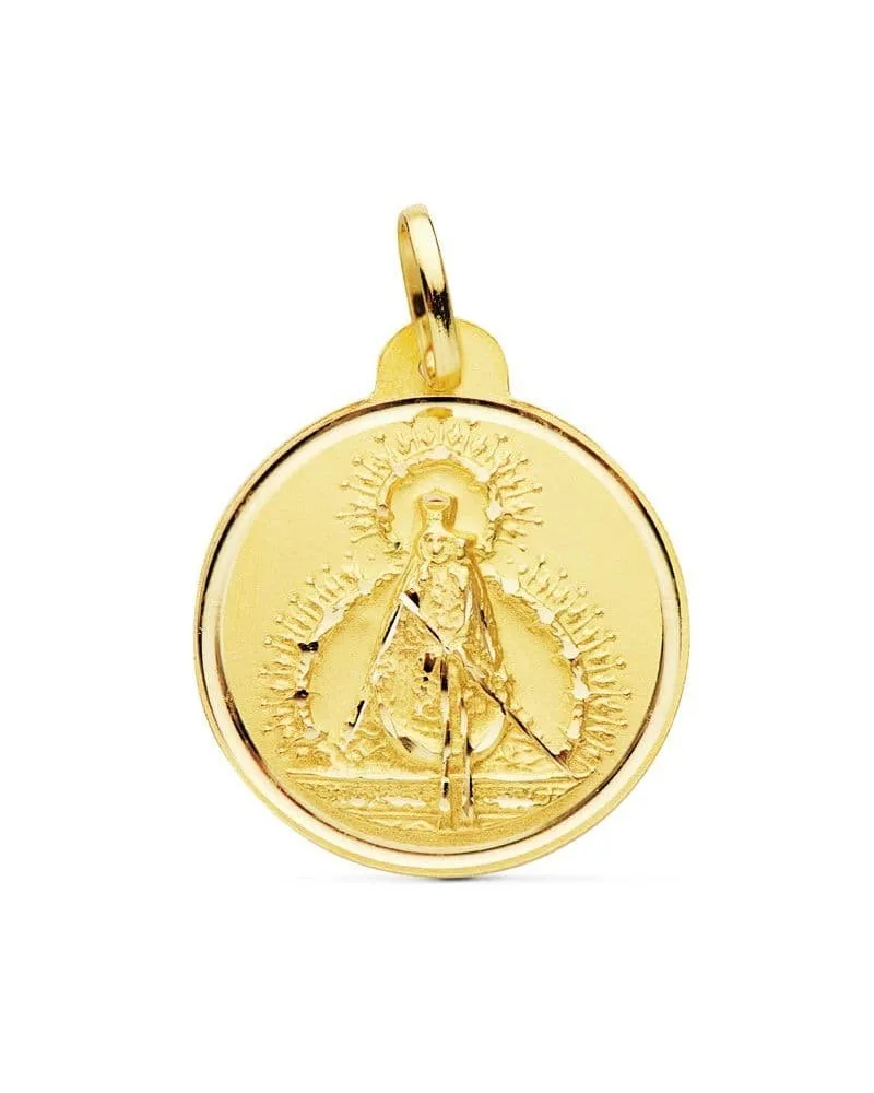 Medalla oro 18k Virgen de la Cabeza 22mm