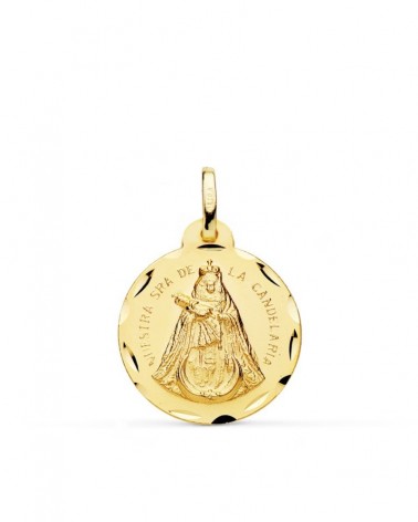 Medalla oro 18k Virgen Candelaria 20mm