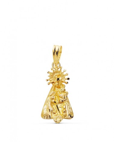 Medalla Virgen de los Desamparados oro 18k 20x10 mm