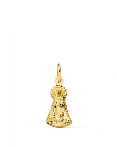 Medalla oro 18k Virgen de los Desamparados silueta 15x8mm