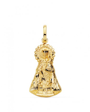 Medalla oro 18k Virgen de los Desamparados 26x15 mm