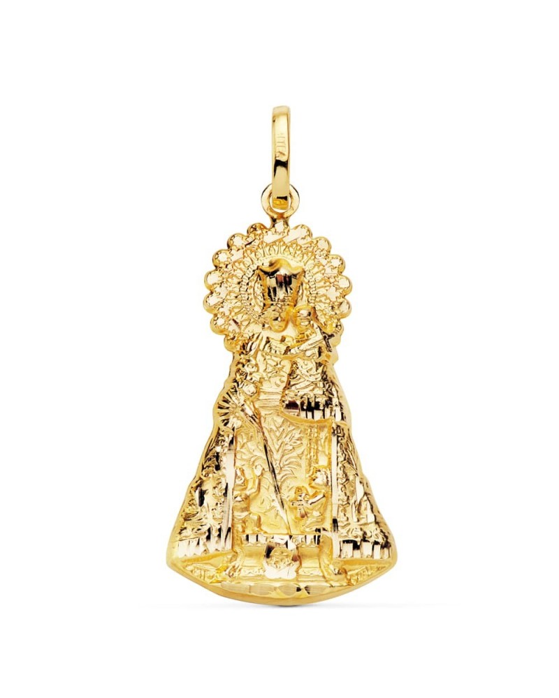 Medalla oro 18k Virgen de los Desamparados 33x18mm